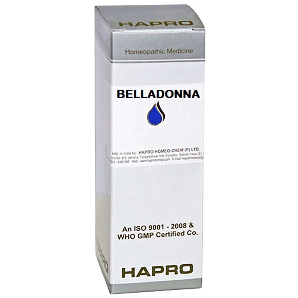 Hapro Belladonna Dilution 50M bottle of 30 ml Dilution