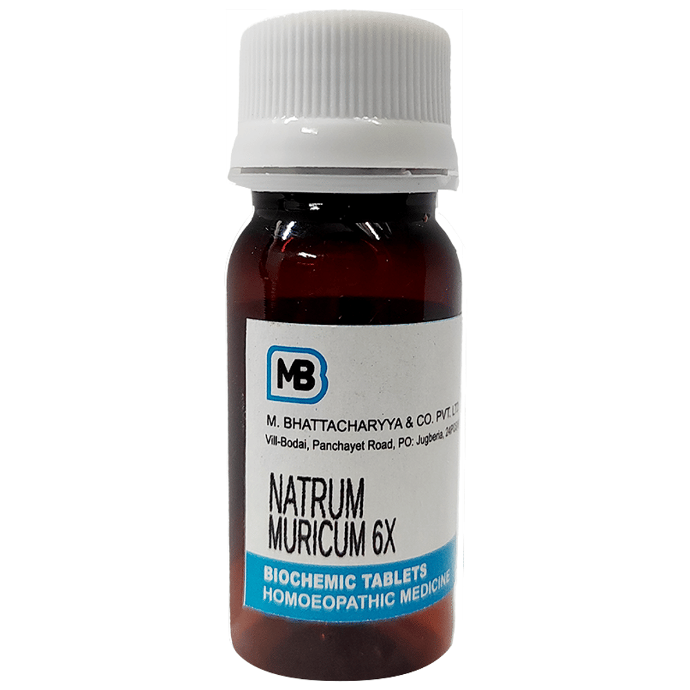 MB Natrum Muricum Tablet 6X bottle of 25 gm Tablet