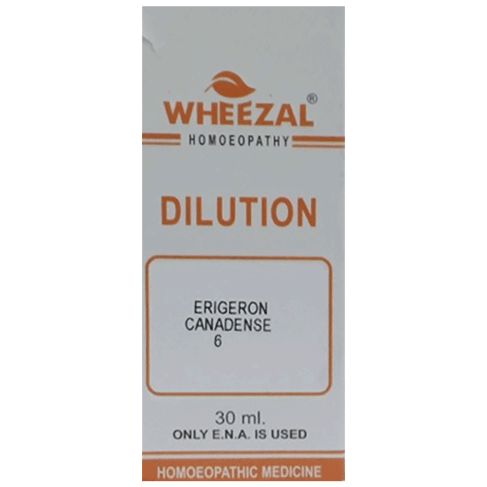 Wheezal Erigeron Canadensis Dilution 6 bottle of 30 ml Dilution