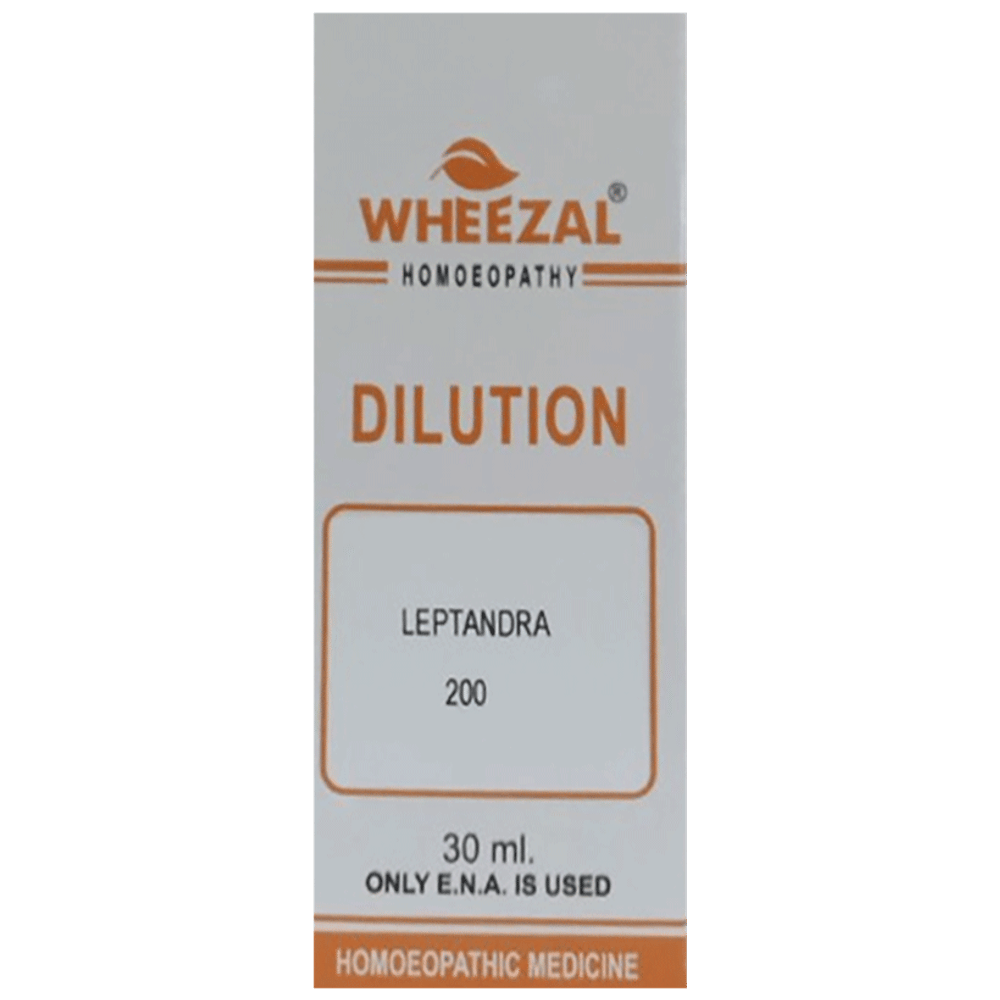Wheezal Leptandra Dilution 200 bottle of 30 ml Dilution