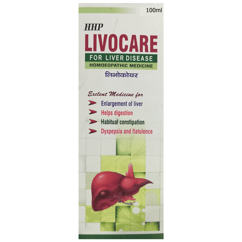 HHP Livocare for Liver Disease bottle of 100 ml Syrup