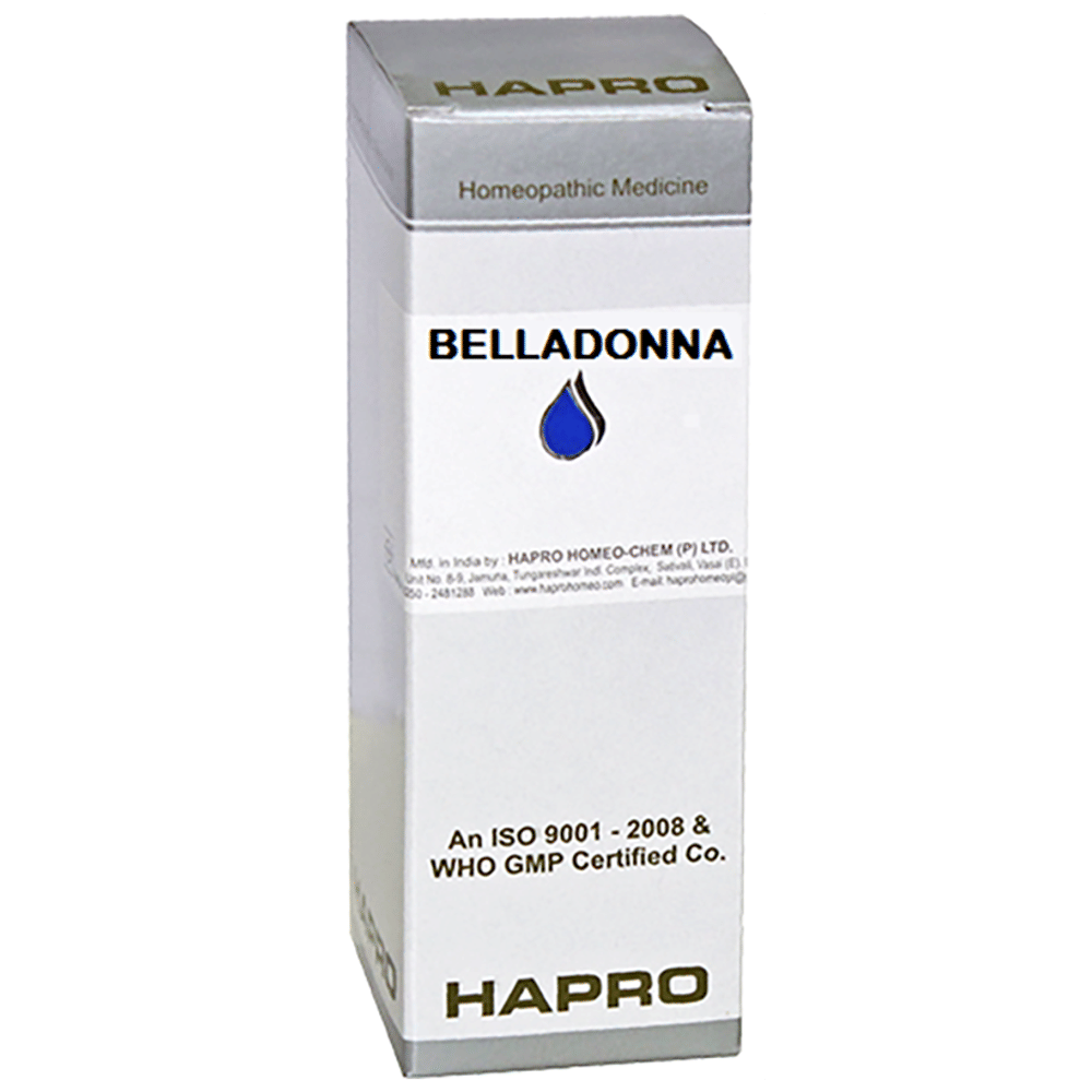 Hapro Belladonna Dilution CM bottle of 30 ml Dilution