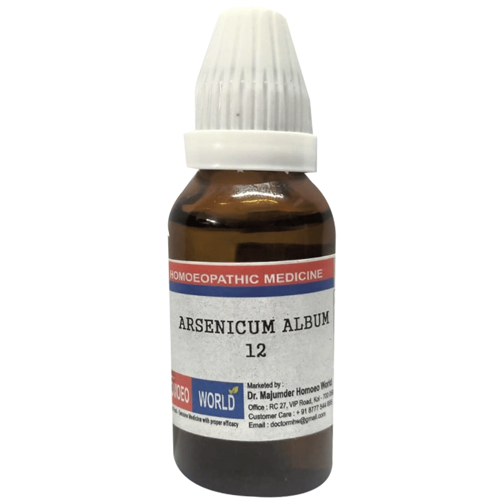 Dr. Majumder Homeo World Arsenicum Album Dilution 12 (30ml Each) combo pack of 6 bottles
