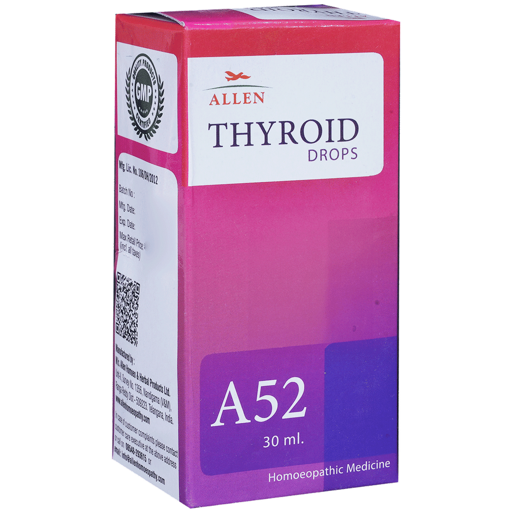 Allen A52 Thyroid Drop bottle of 30 ml Drop Allen A52 Thyroid Drop bottle of 30 ml Drop