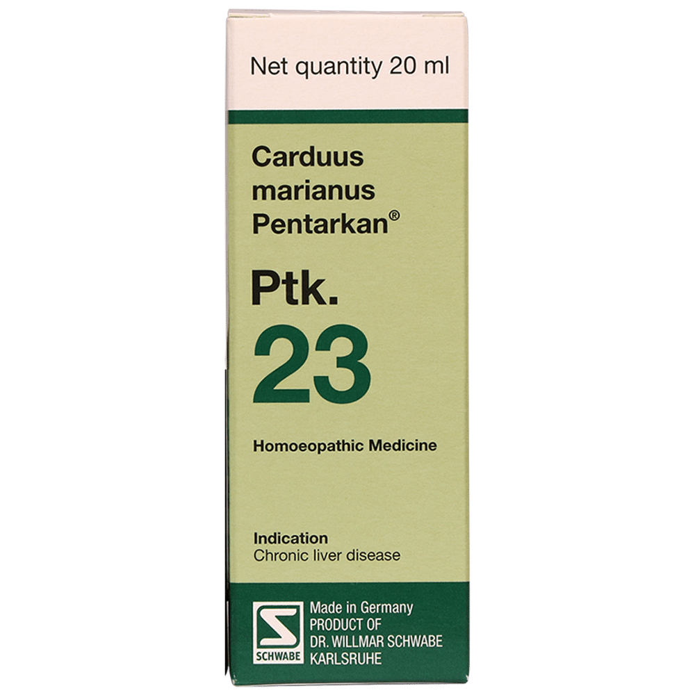 Dr Willmar Schwabe Germany Carduus Marianus Pentarkan Ptk 23 Drop bottle of 20 ml Drop