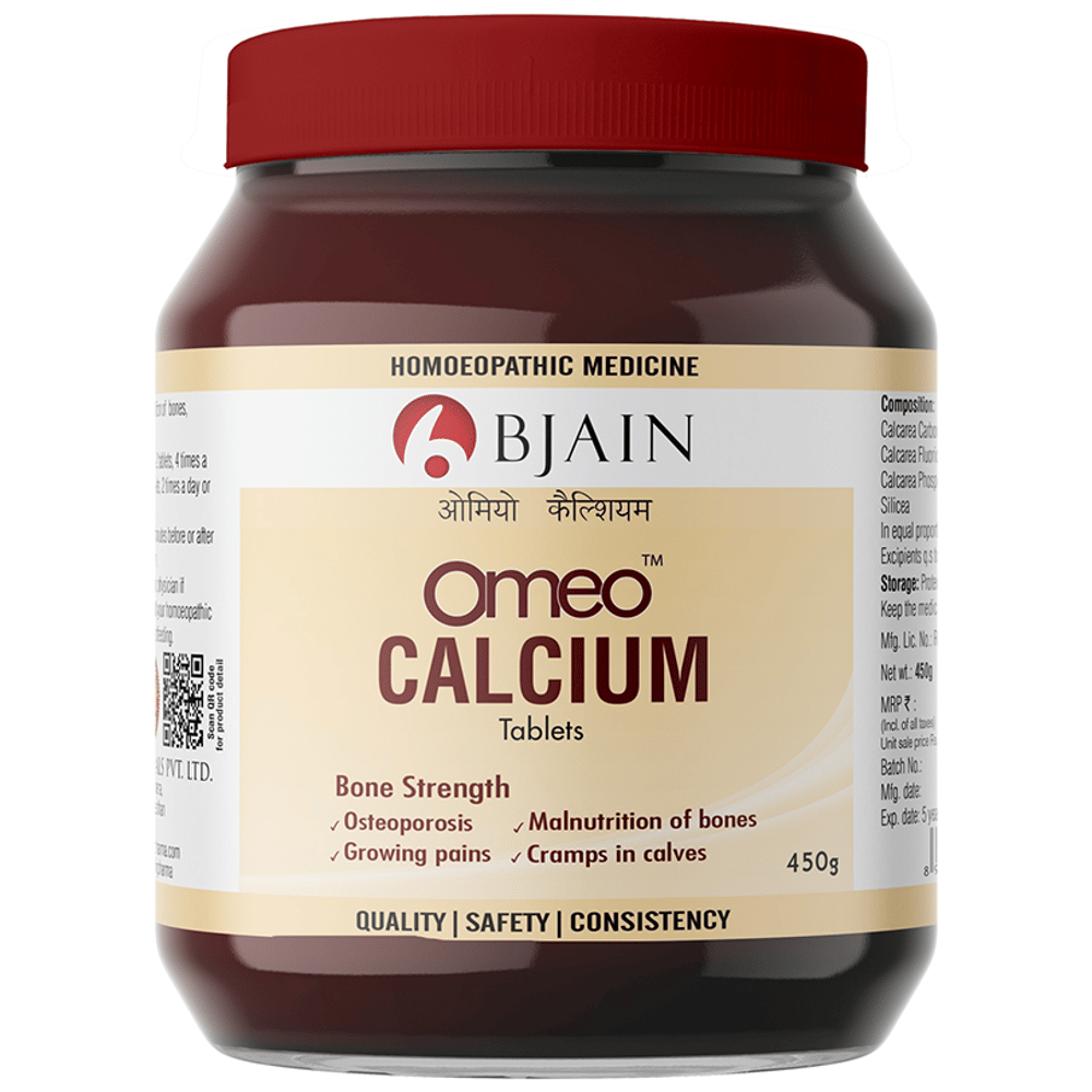 Bjain Omeo Calcium Tablet bottle of 450 gm Tablet