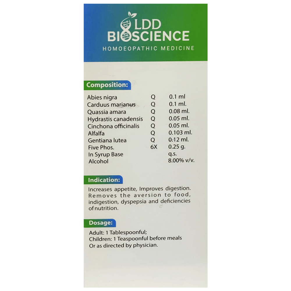 LDD Bioscience LDD Appetiser Syrup bottle of 450 ml Syrup LDD Bioscience LDD Appetiser Syrup bottle of 450 ml Syrup