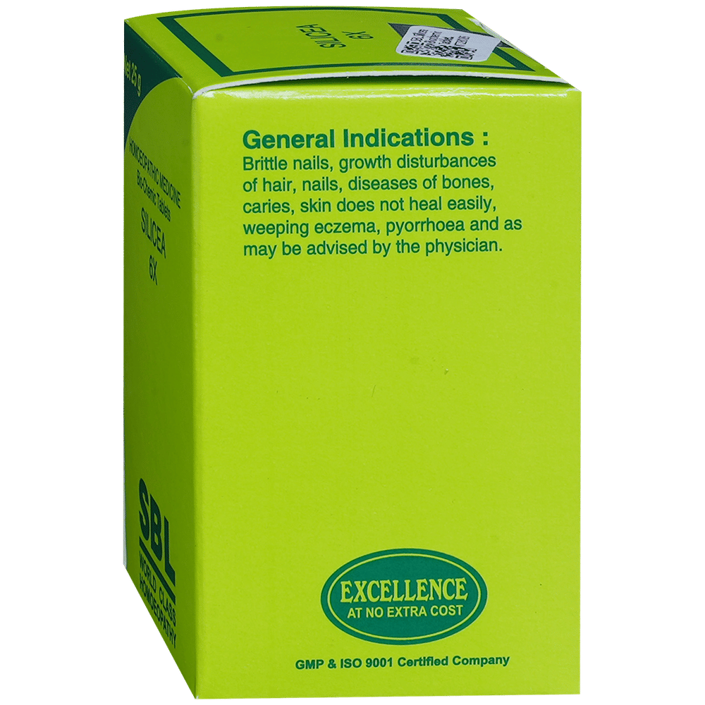 SBL Silicea Biochemic Tablet 6X bottle of 25 gm Biochemic Tablet SBL Silicea Biochemic Tablet 6X bottle of 25 gm Biochemic Tablet