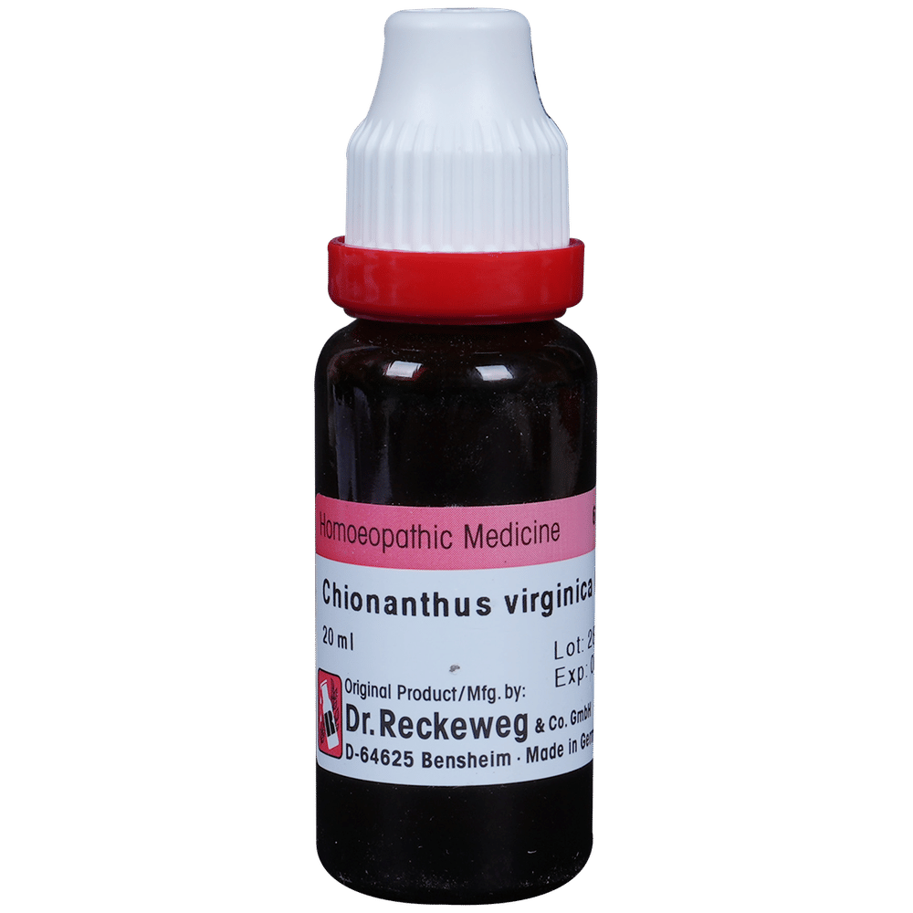 Dr. Reckeweg Chionanthus V Mother Tincture Q bottle of 20 ml Mother Tincture