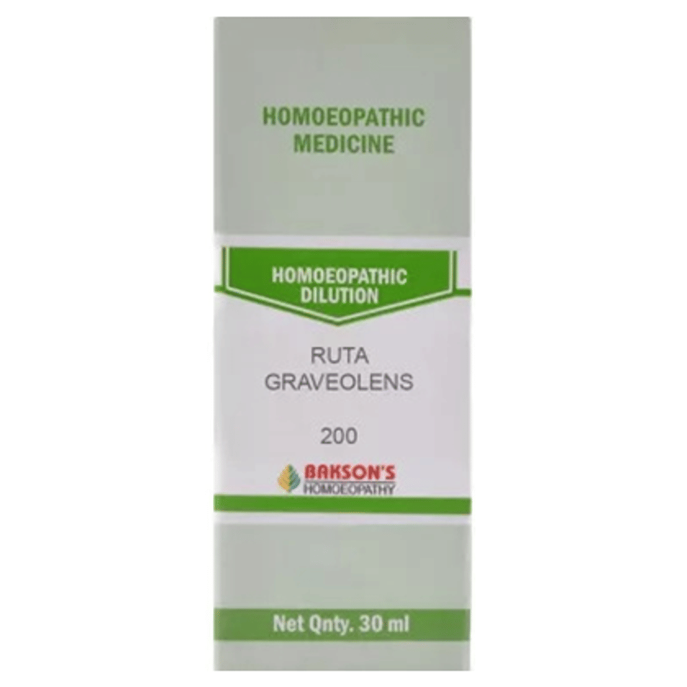 Bakson's Homeopathy Ruta Graveolens Dilution 200 bottle of 30 ml Dilution