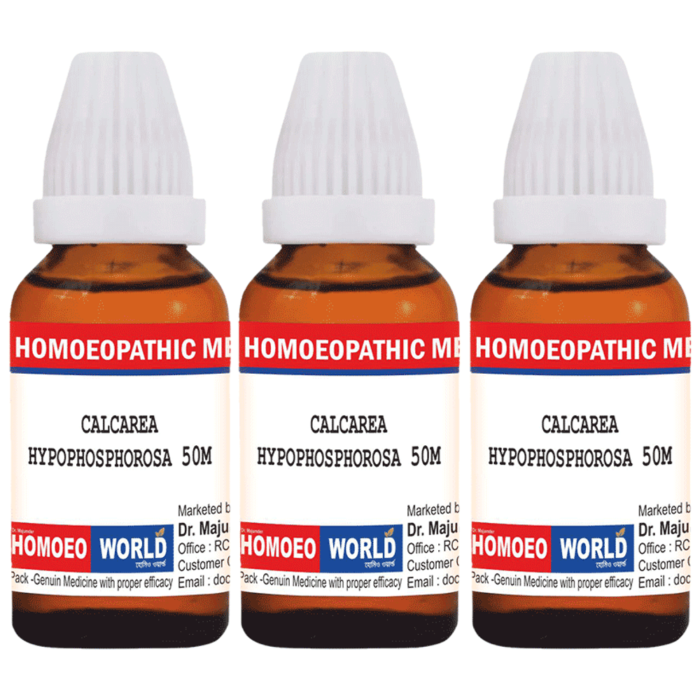 Dr. Majumder Homeo World Calcarea Hypophosphorosa Dilution (30ml Each) 50M combo pack of 3 Packs