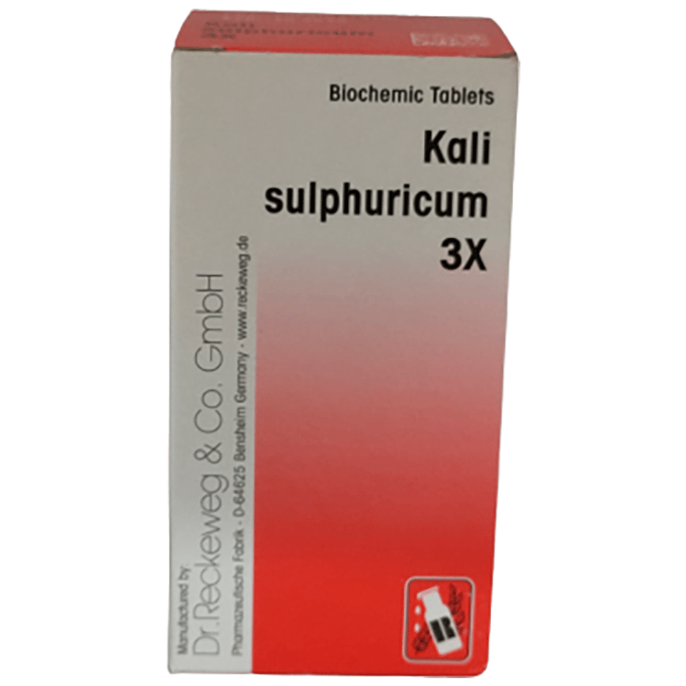 Dr Reckeweg &Co.gmbH Kali Sulphuricum Biochemic Tablet 3X bottle of 20 gm Biochemic Tablet