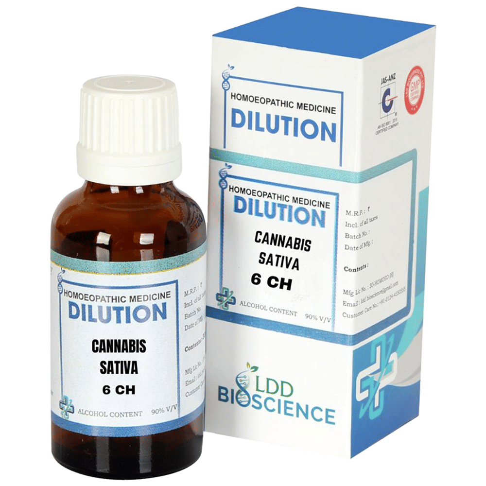 LDD Bioscience Cannabis Sativa Dilution 6 CH bottle of 30 ml Dilution
