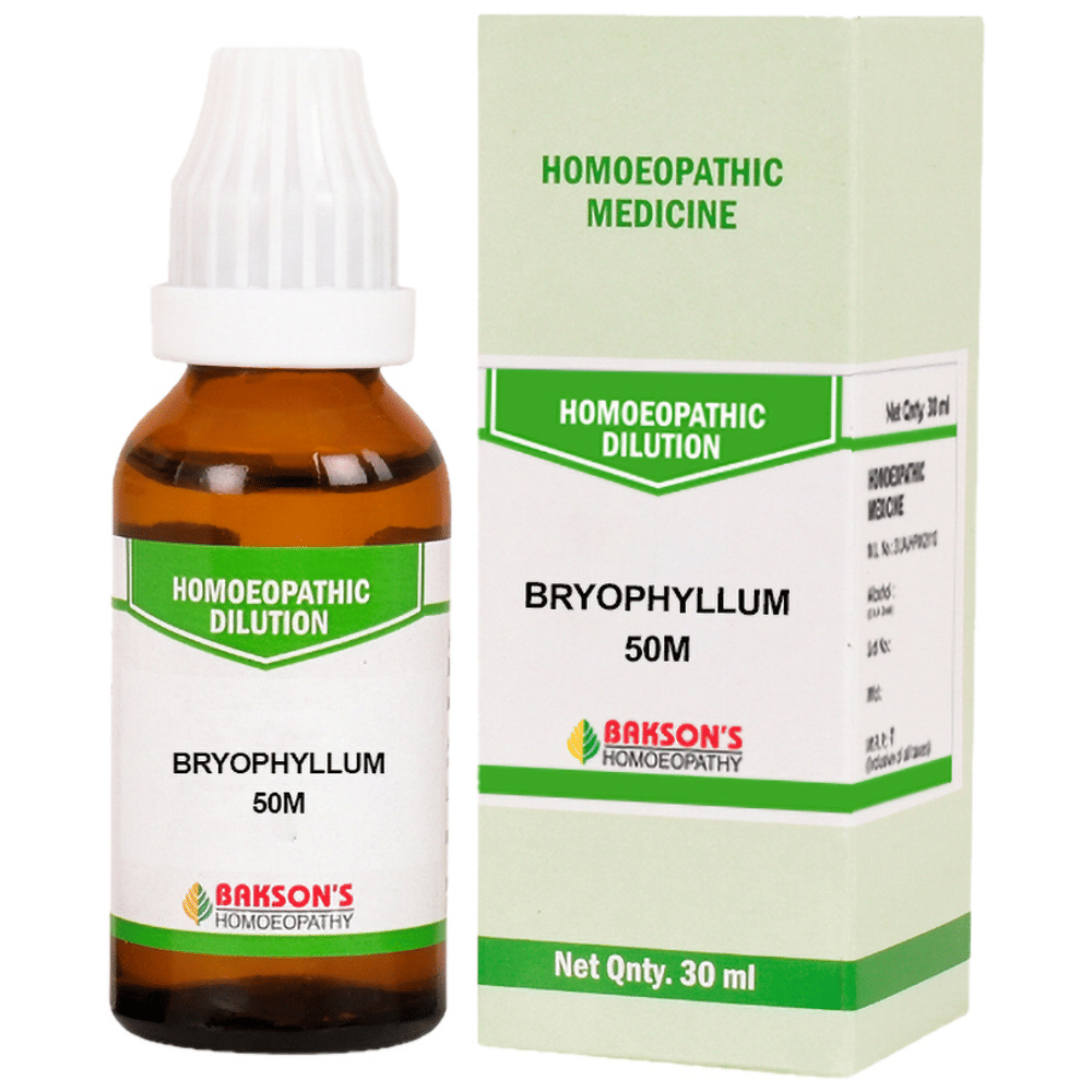 Bakson's Homeopathy Bryophyllum Dilution 50M bottle of 30 ml Dilution