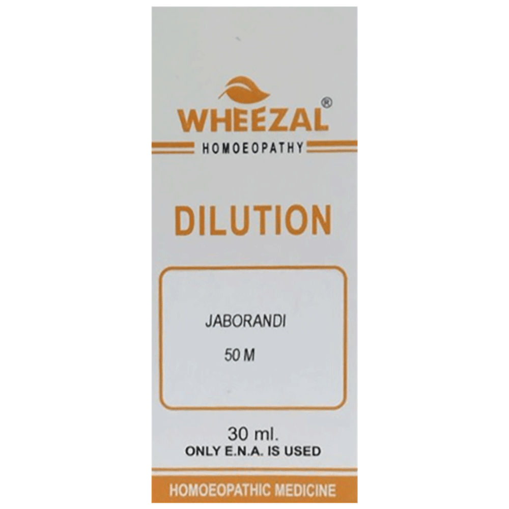 Wheezal Jaborandi Dilution 50M bottle of 30 ml Dilution