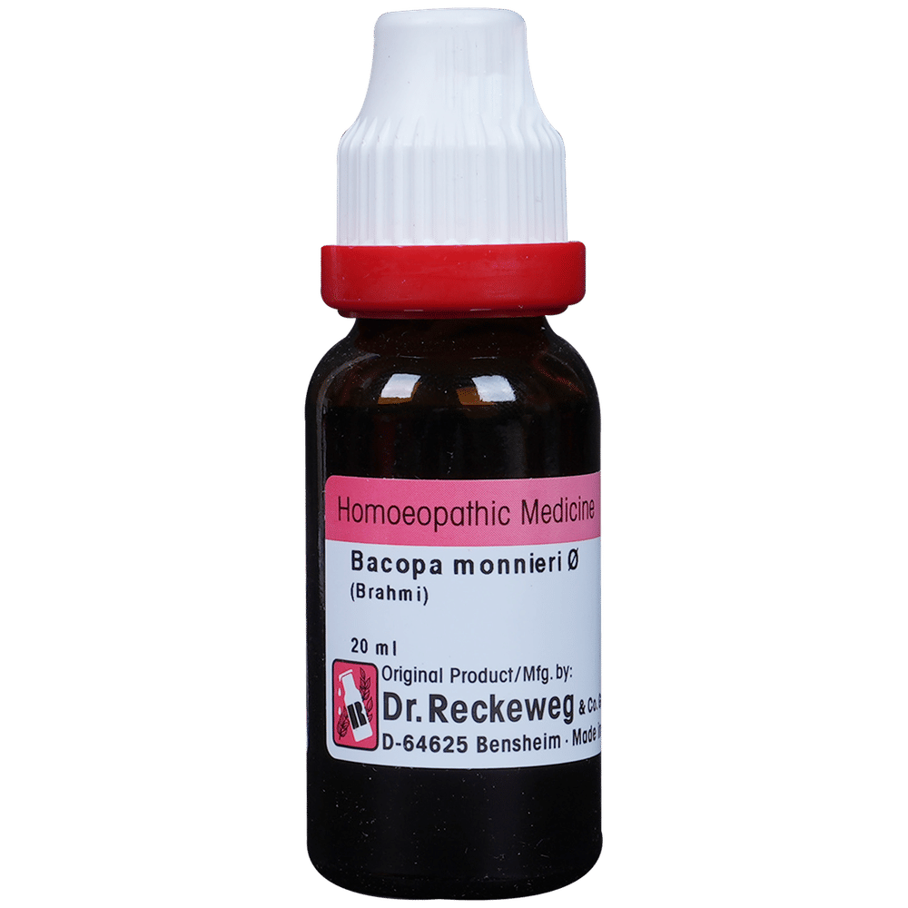 Dr. Reckeweg Bacopa Monnieri (Brahmi) Mother Tincture Q bottle of 20 ml Mother Tincture