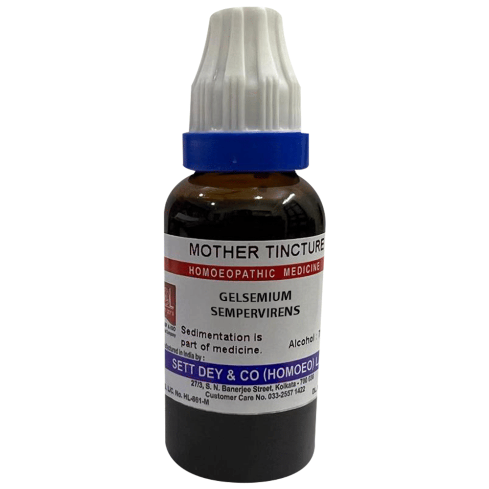 Sett Dey Gelsemium Sempervirens Mother Tincture bottle of 30 ml Mother Tincture Sett Dey Gelsemium Sempervirens Mother Tincture bottle of 30 ml Mother Tincture