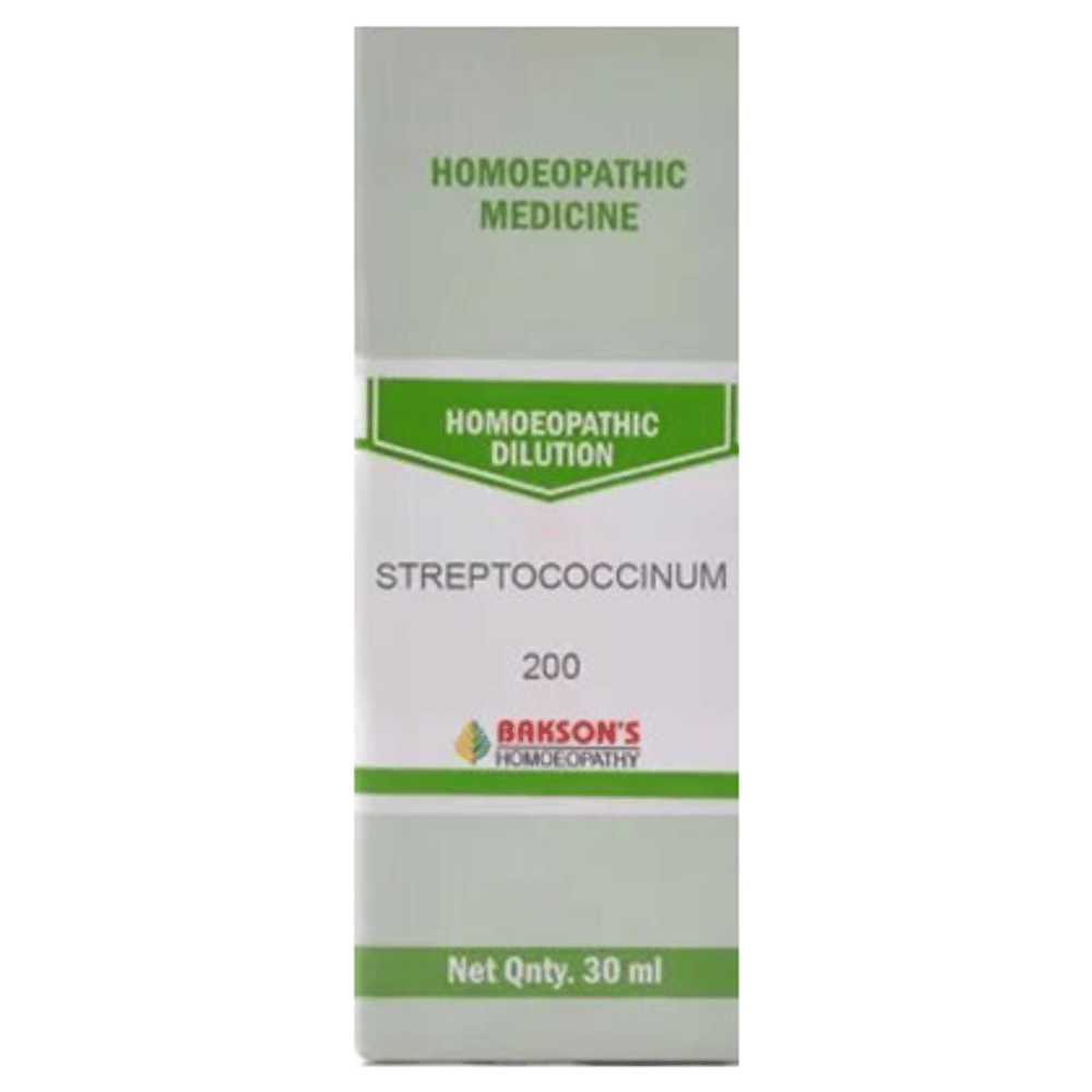 Bakson's Homeopathy Streptococcinum Dilution 200 bottle of 30 ml Dilution