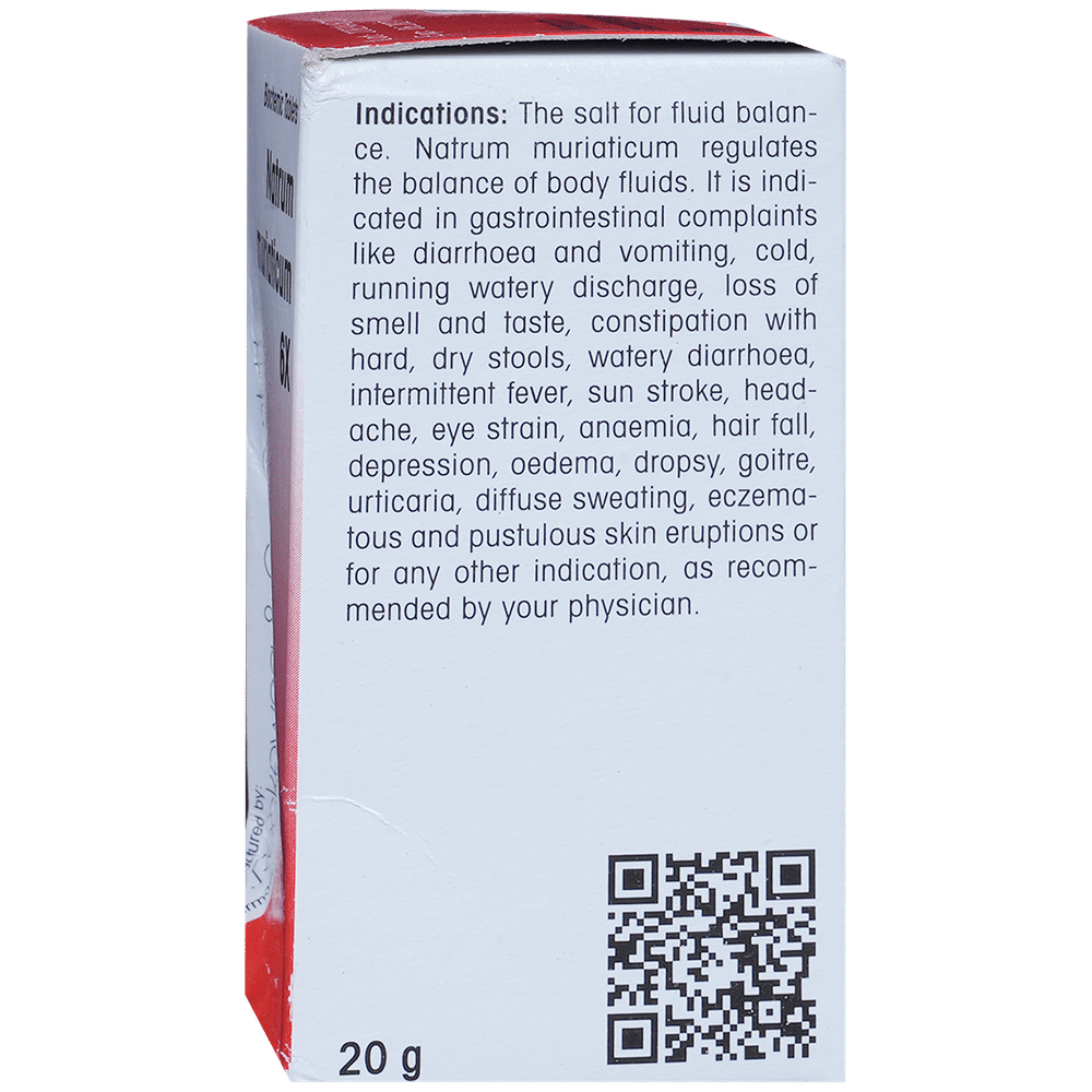 Dr. Reckeweg Natrum Muriaticum Biochemic Tablet 6X bottle of 20 gm Biochemic Tablet Dr. Reckeweg Natrum Muriaticum Biochemic Tablet 6X bottle of 20 gm Biochemic Tablet
