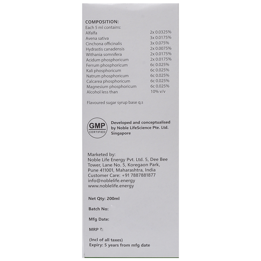 Noble Life Energy  ES01 Alfavita Tonic bottle of 200 ml Tonic