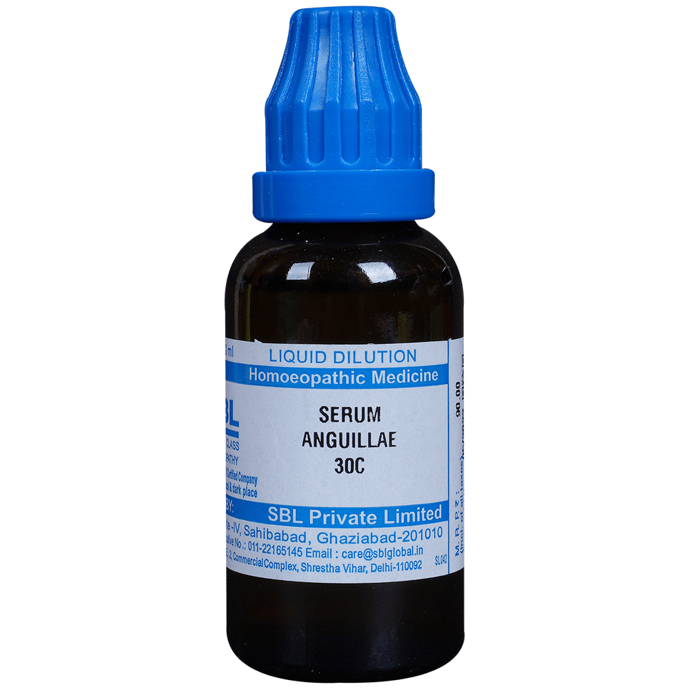 SBL Serum Anguillae Dilution 30 CH bottle of 30 ml Dilution