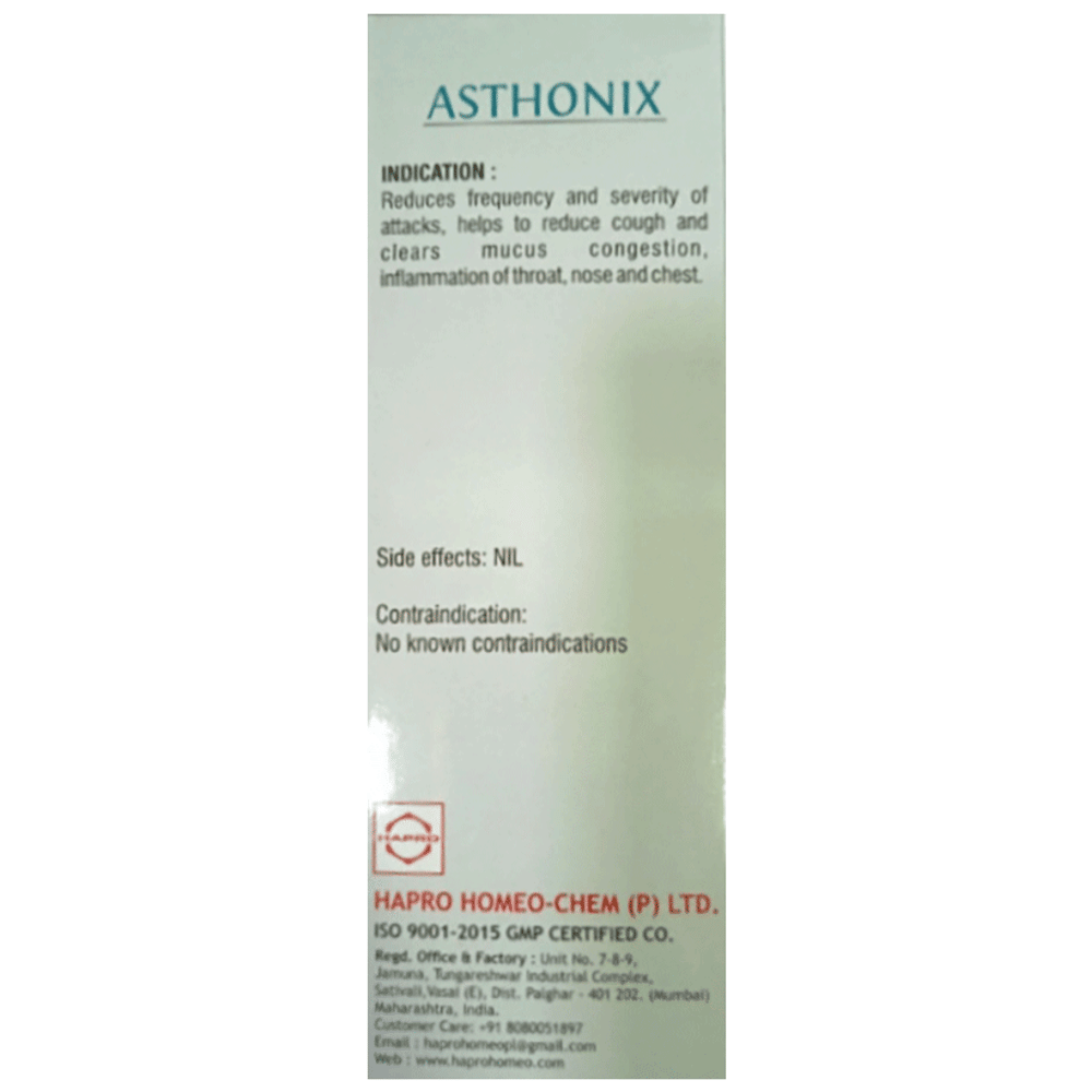 Hapro Asthonix Tonic bottle of 120 ml Tonic