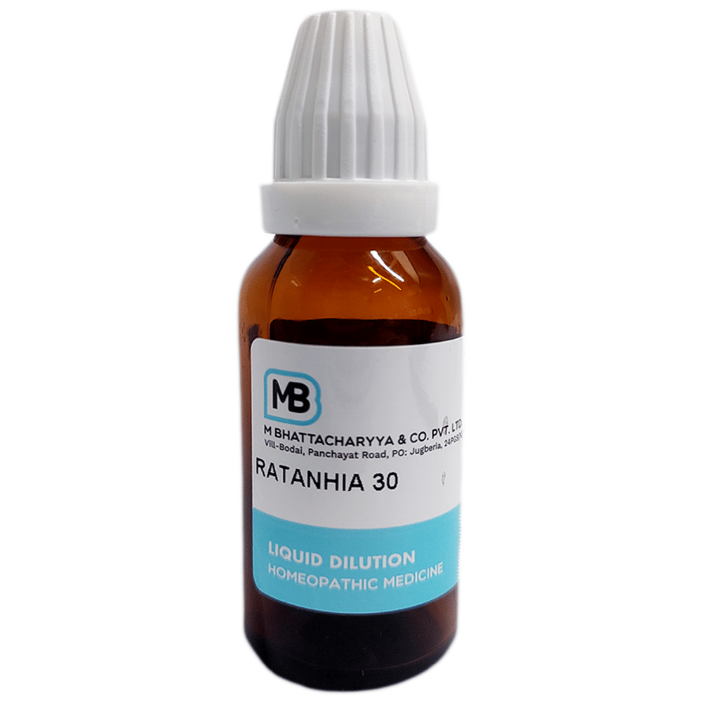 MB Ratanhia Dilution 30 bottle of 30 ml Dilution