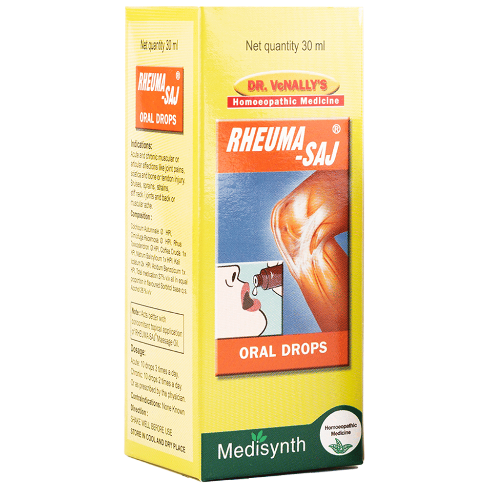 Medisynth Rheuma-Saj Oral Drop bottle of 30 ml Drop