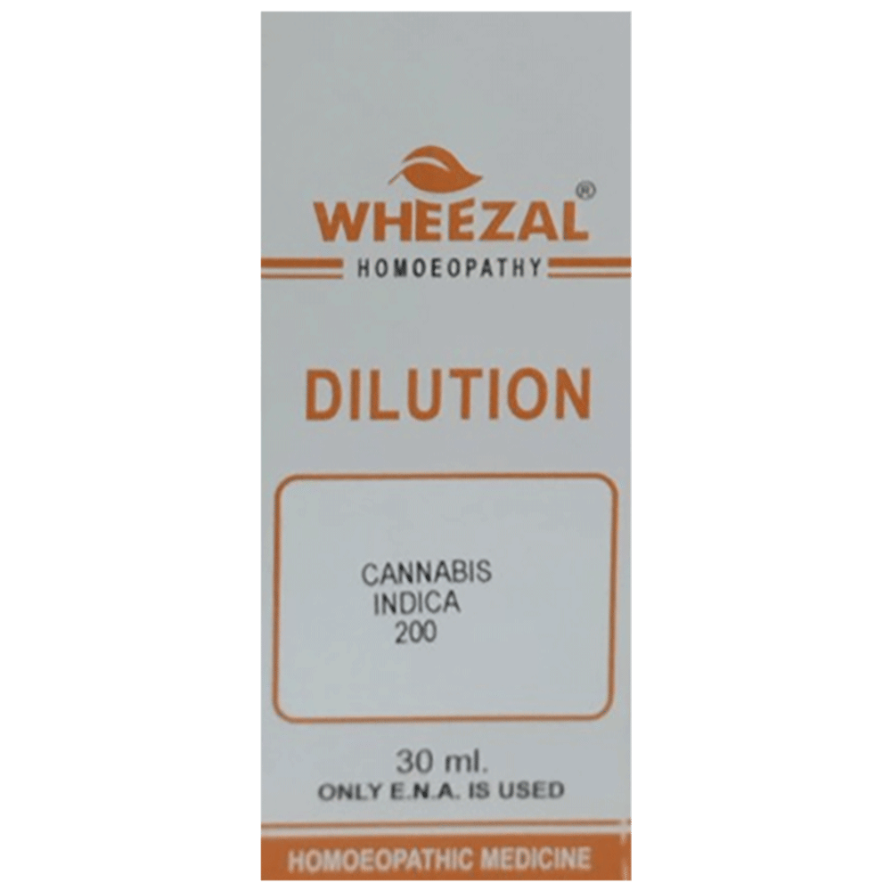 Wheezal Cannabis Indica Dilution 200 bottle of 30 ml Dilution