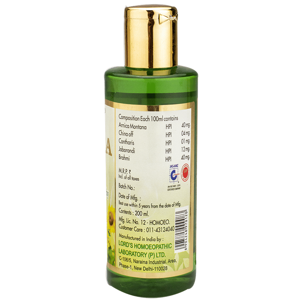Lord's Arnica Hair Oil with Jaborandi bottle of 200 ml Oil Lord's Arnica Hair Oil with Jaborandi bottle of 200 ml Oil