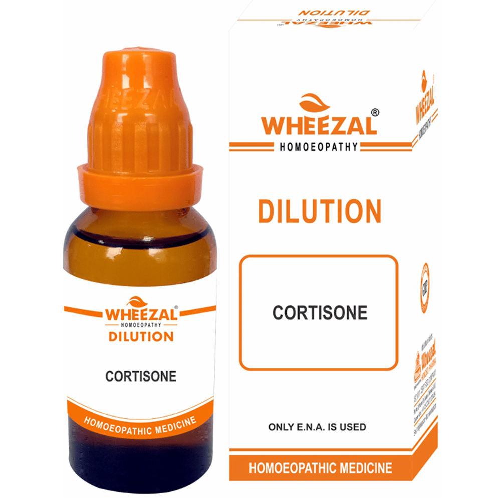 Wheezal Cortisone Dilution 1M bottle of 30 ml Dilution
