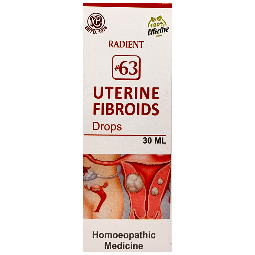 Radient #63 Uterine Fibroids Drops bottle of 30 ml Oral Drops
