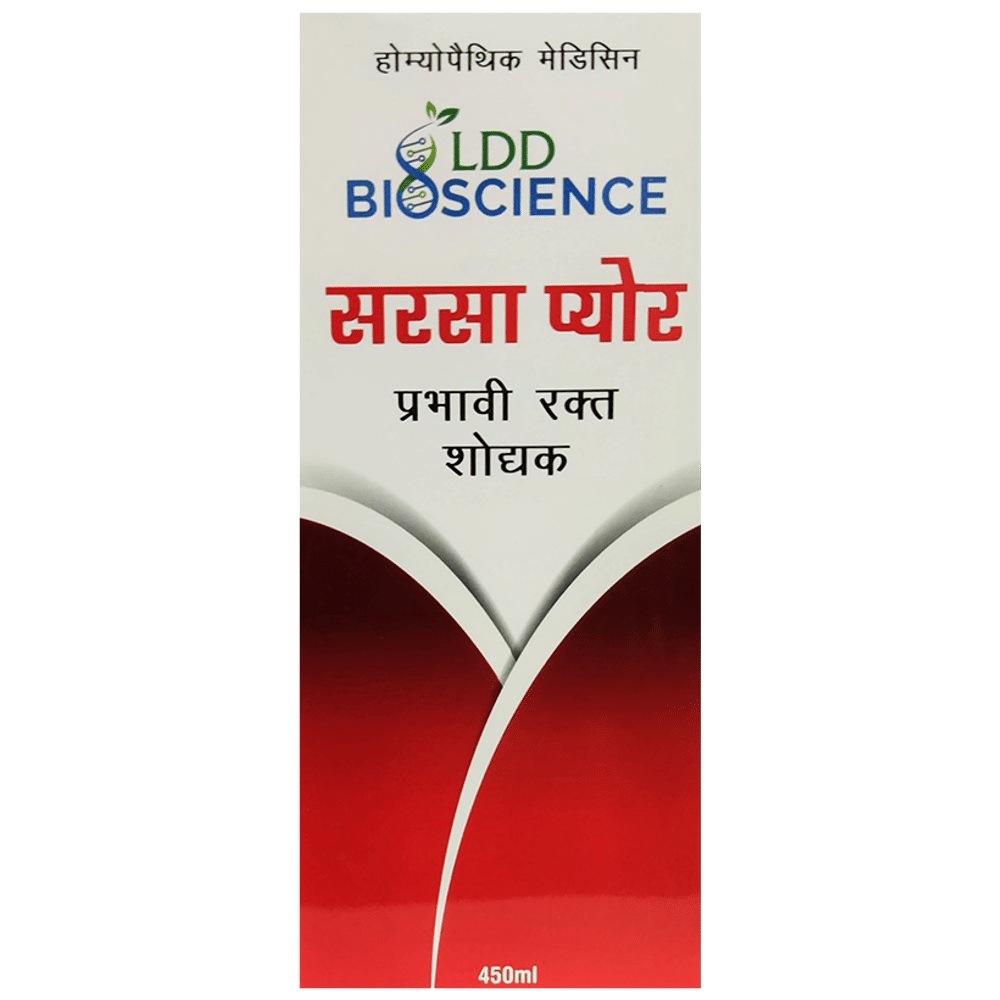 LDD Bioscience Sarsa Pure Blood Purifier Syrup bottle of 450 ml Syrup