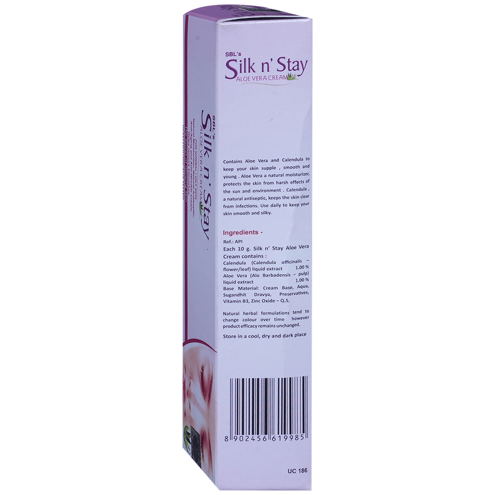 SBL Silk N Stay Aloe Vera Cream for Normal / Oily Skin tube of 50 gm Cream