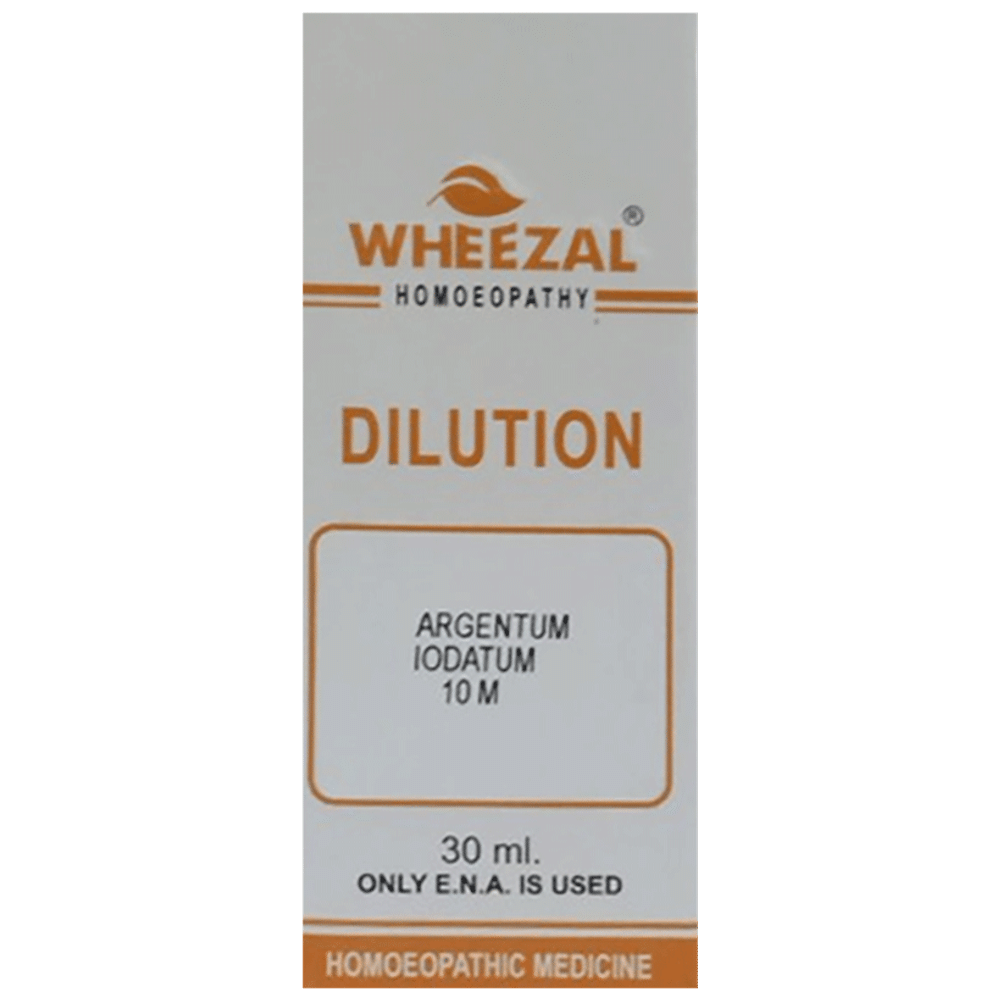 Wheezal Argentum Iodatum Dilution 10M bottle of 30 ml Dilution