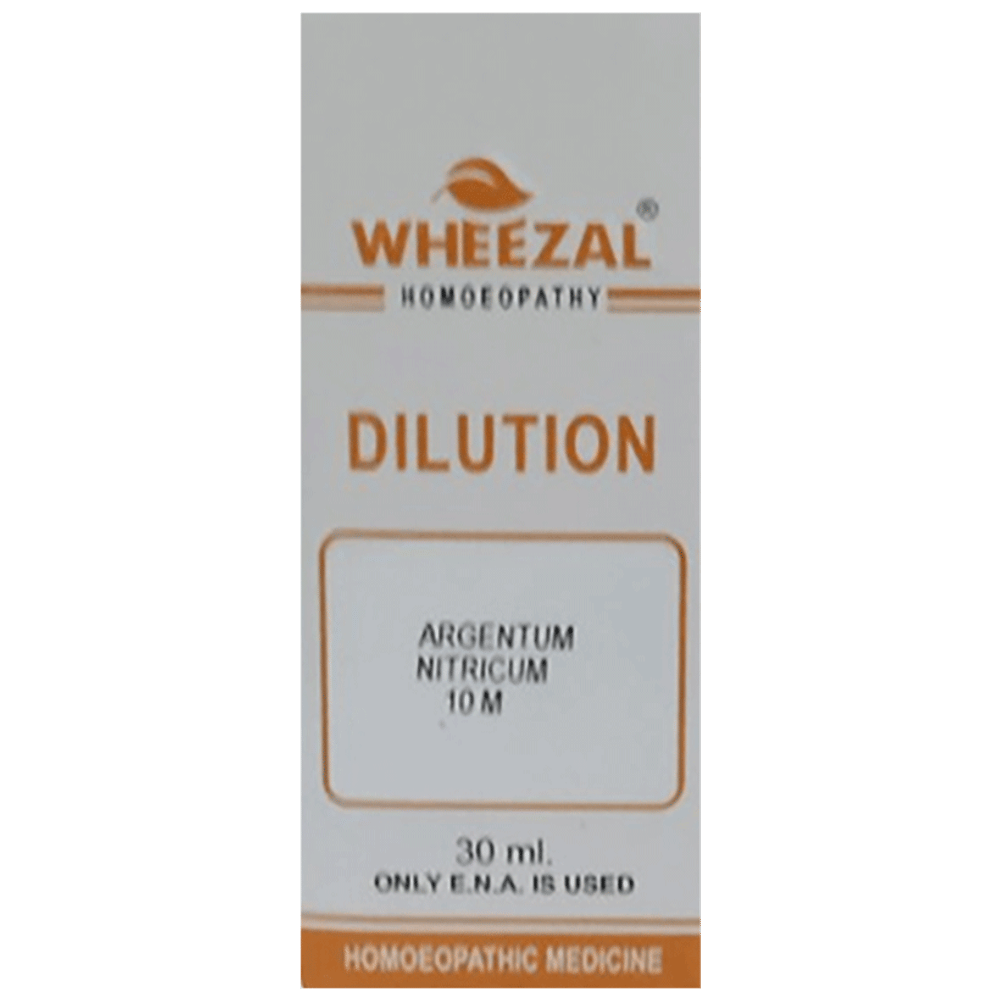 Wheezal Argentum Nitricum Dilution 10M bottle of 30 ml Dilution