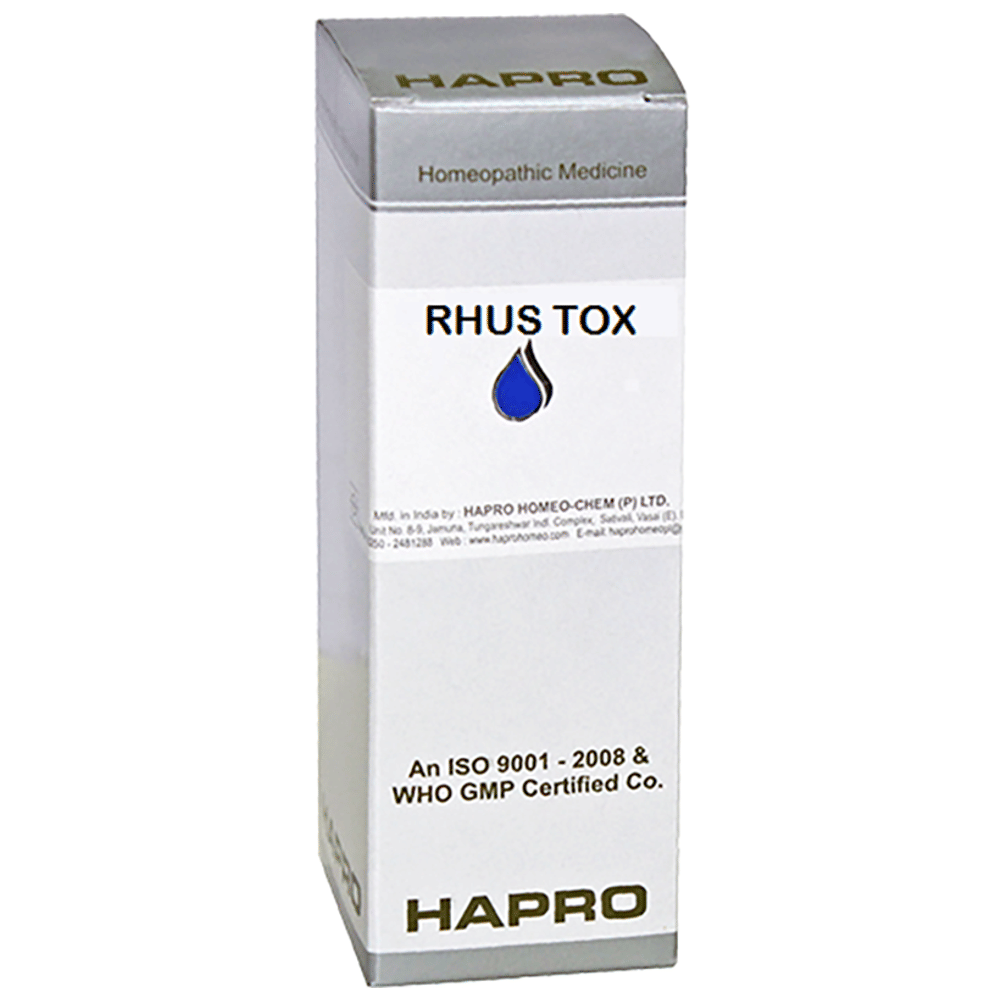 Hapro Rhus Tox Dilution 50M bottle of 30 ml Dilution