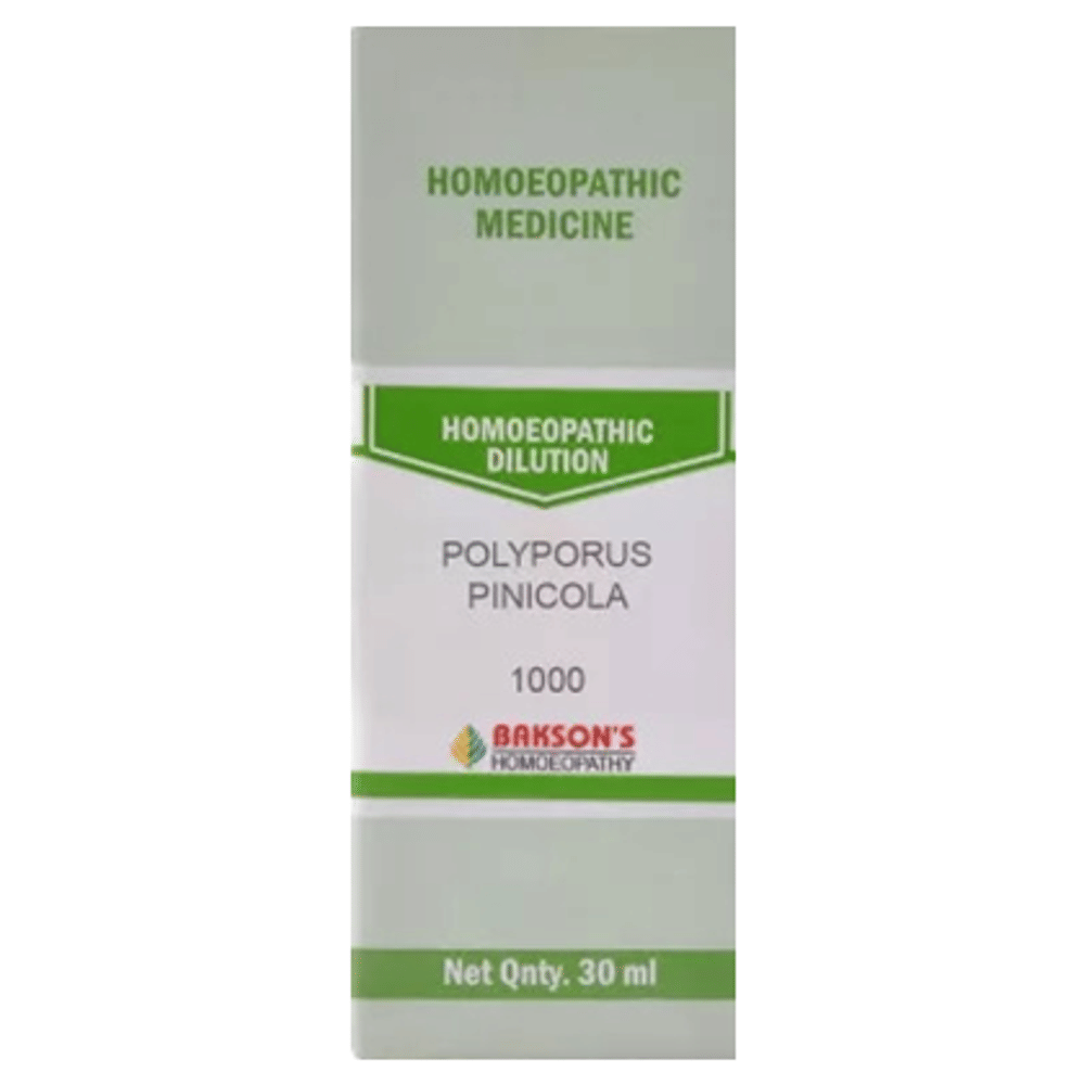 Bakson's Homeopathy Polyporus Pinicola Dilution 1000 CH bottle of 30 ml Dilution