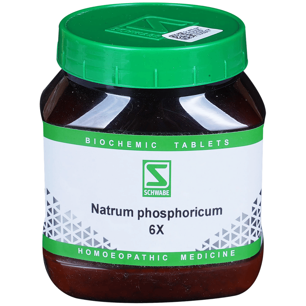 Dr Willmar Schwabe India Natrum Phosphoricum Biochemic Tablet 6X bottle of 550 gm Biochemic Tablet