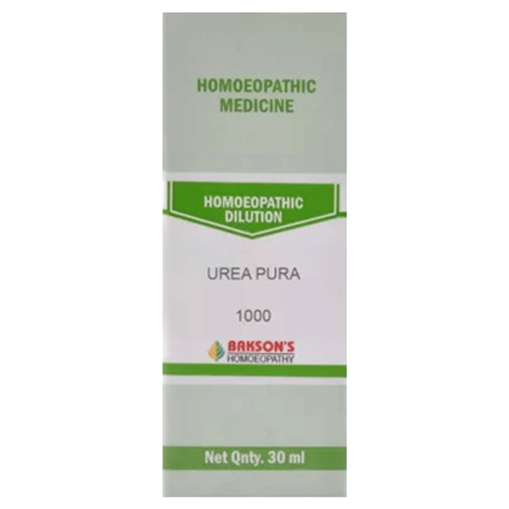 Bakson's Homeopathy Urea Pura Dilution 1000 CH bottle of 30 ml Dilution