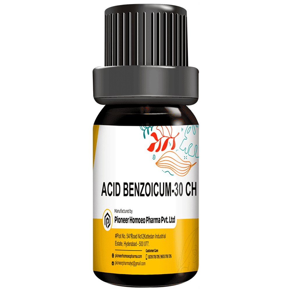 Pioneer Pharma Acid Benzoicum Globules Pellets Multidose Pills 30 CH bottle of 150 tablets Pioneer Pharma Acid Benzoicum Globules Pellets Multidose Pills 30 CH bottle of 150 tablets