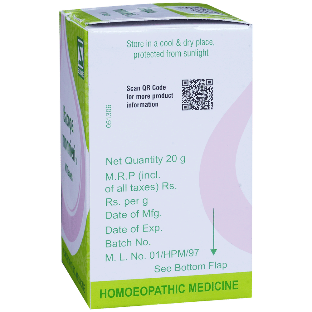 Dr Willmar Schwabe India Bacopa Monnieri Tablet 1X bottle of 20 gm Tablet