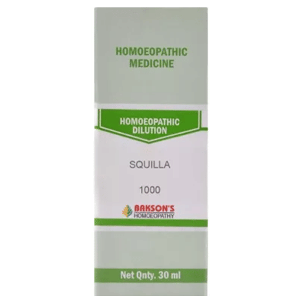 Bakson's Homeopathy Squilla Dilution 1000 CH bottle of 30 ml Dilution