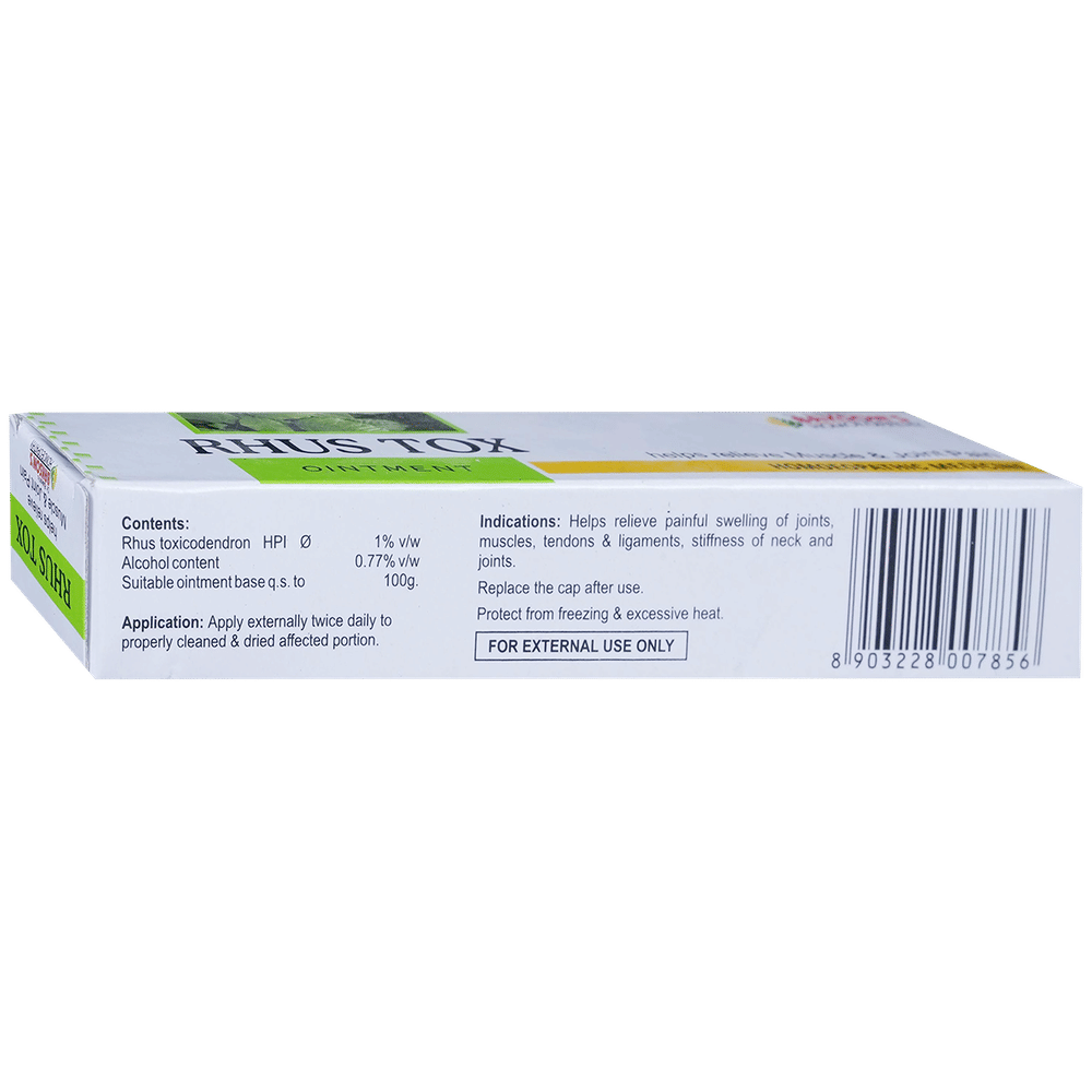 Bakson's Homeopathy Rhus Tox Ointment tube of 25 gm Ointment