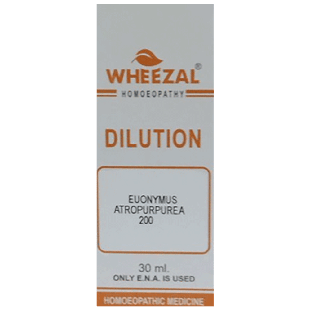 Wheezal Euonymus Atropurpurea Dilution 200 bottle of 30 ml Dilution