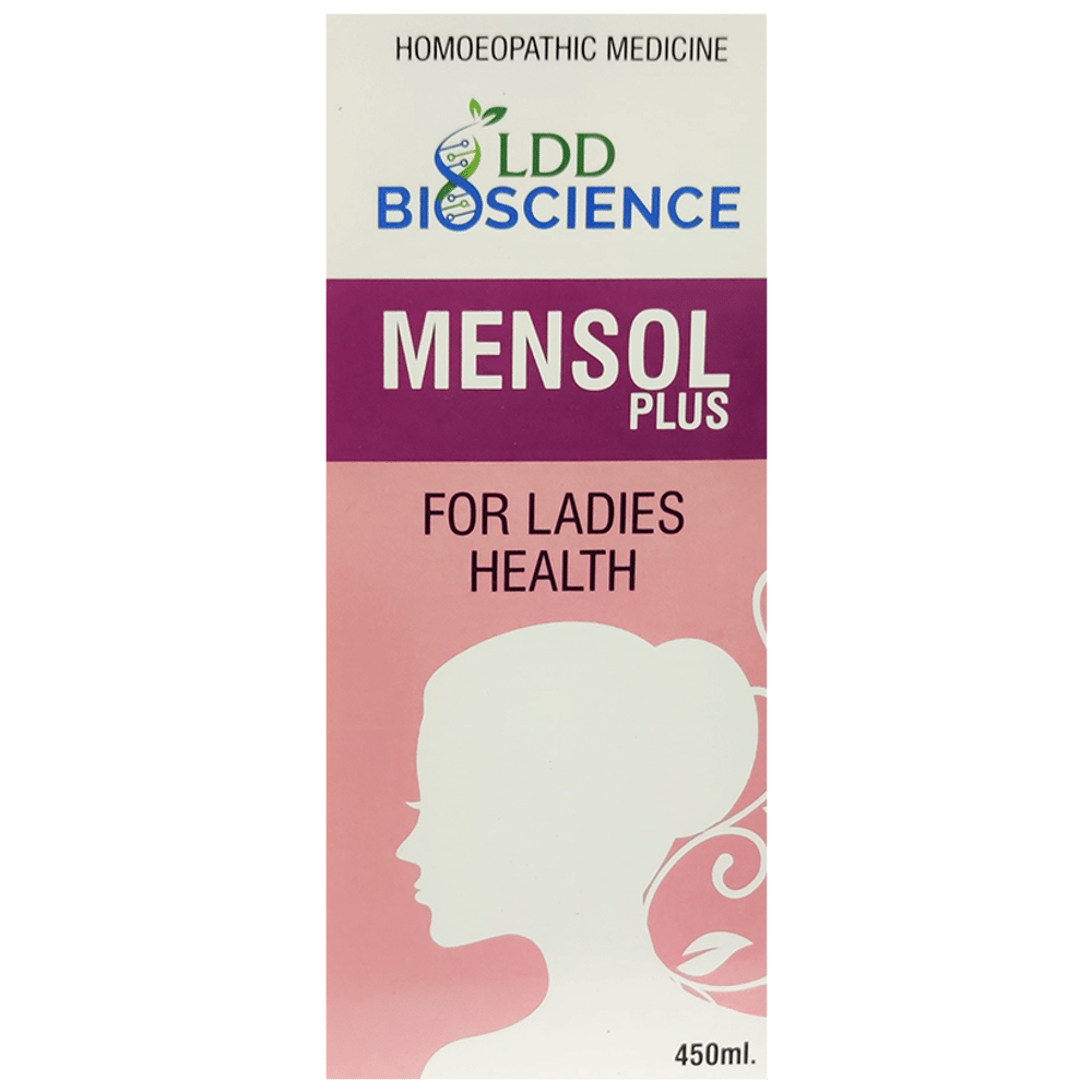 LDD Bioscience Mensol Plus Syrup bottle of 450 ml Syrup