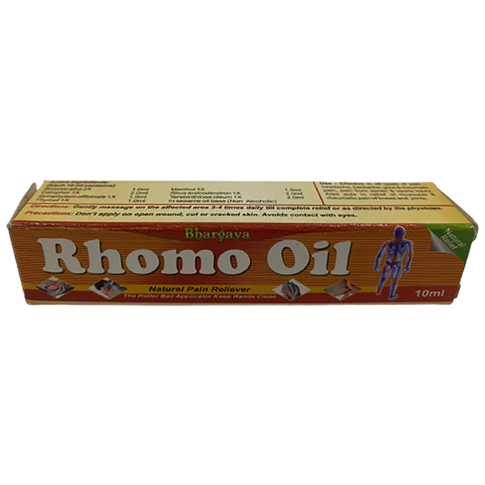 Bhargava Rhomo Oil Roll-on bottle of 10 ml Oil Bhargava Rhomo Oil Roll-on bottle of 10 ml Oil