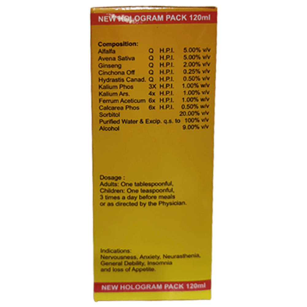 Dr. Wellmans Alfa Ging Alfalfa Tonic with Ginseng Sugar Free bottle of 120 ml Tonic