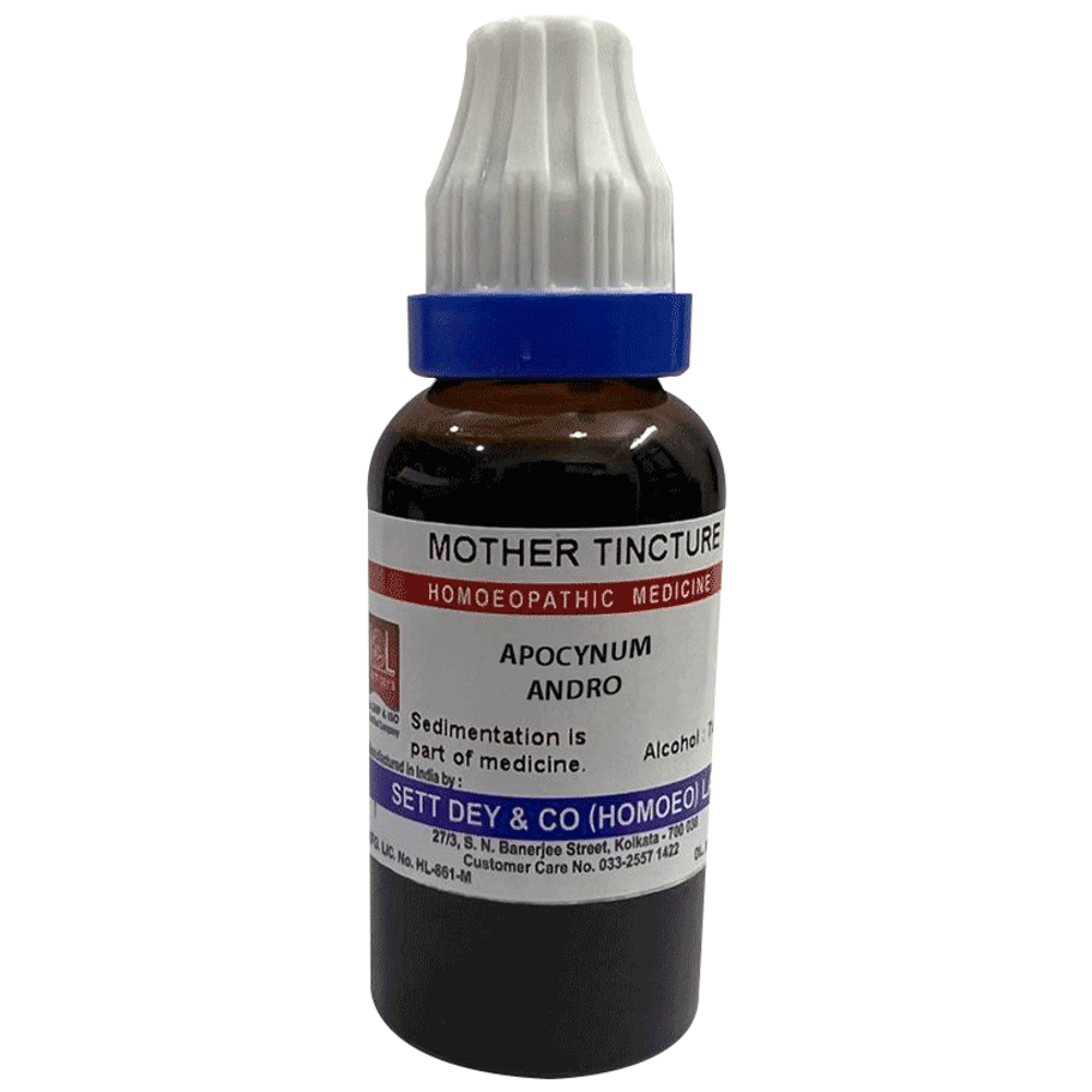 Sett Dey Apocynum Andro Mother Tincture bottle of 30 ml Mother Tincture