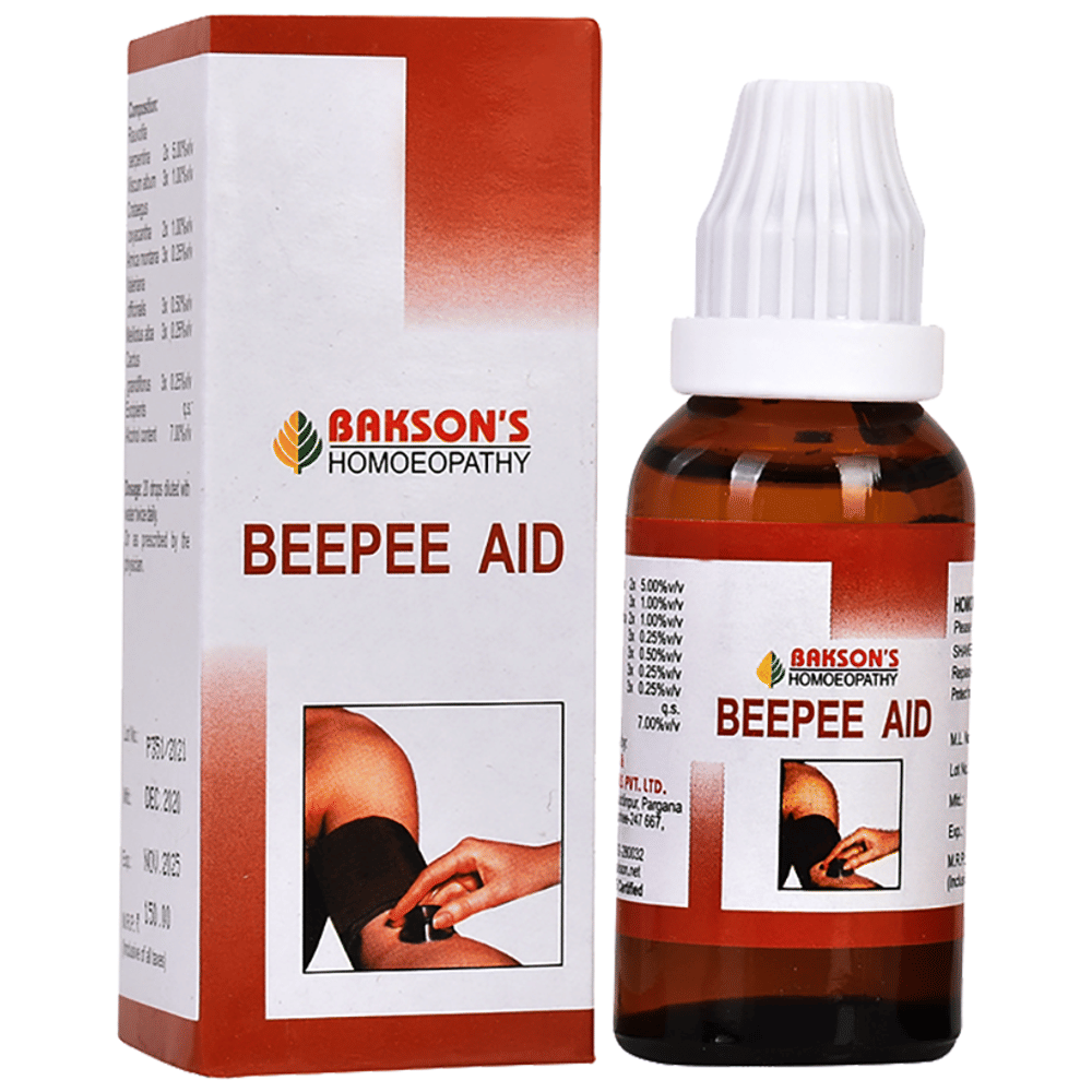 Bakson's Homeopathy Beepee Aid Drop bottle of 100 ml Drop